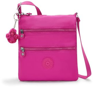 Kipling Mini sac à bandoulière Keiko, Fuchsia brillant, 8''L x 9''H x 1.25''D