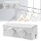 GAESHOW Corde à Linge Rétractable 5m, Étendoir à Linge Rétractable avec Double Ligne, Ligne à Linge Murale pour Une Utilisation Intérieure pour Chambre à Coucher, Salle de Bain, Balcon, Jardin (blanc)