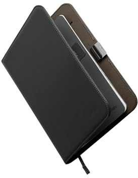Orbitkey Compendium A5 - Black | Fits A5 Notebooks | Pen Holder & Card Slots | Premium Vegan Leather | Professional Organiser