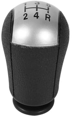 Auto Schaltknauf Für Ford Für Focus Für Mondeo MK3 S Für MAX Schwarz 5 Geschwindigkeit MT Getriebe Stick Schaltknauf Schalthebel Abdeckung(Grey)