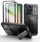 Dexnor pour Coque Samsung Galaxy A56【Double Cadre Avant et Support】 avec CaméRa Coulissante Intégrée & Protecteur d'écran, Coque de Protection Robuste Résistante Aux Chocs - Noir