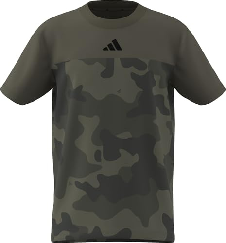 adidas Unisex Kids Seasonal Essentials Camo Baumwoll-T-Shirt Kids