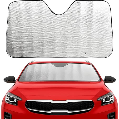 AUTOZOCO Parasol para Parabrisas Delantero Homologado, Protector Solar para Parabrisas Delantero Máxima protección, Parasol para automóvil de 300 Gramos, Universal, Medidas 130 x 70 cm