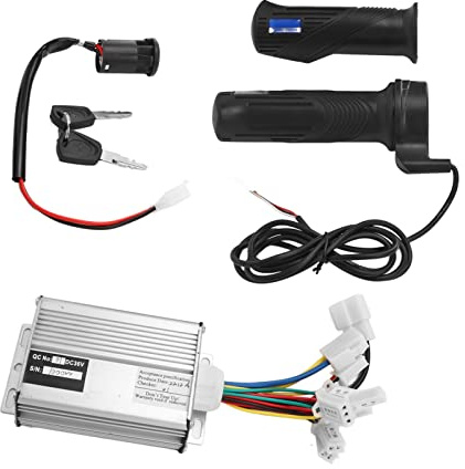 36V 1000W Motor spazzolato Controller a farfalla set di impugnatura elettrica Scooter Electric Set di controllo del motore, con blocco elettrico di alimentazione, adatto per la