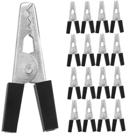 JUMPLAWN 50 Stück Vogelkäfig Metallklammern mit Flucht Design Sicherheitsklammern für Papageien Wellensittich und Kleintierkäfige Klemmen für Vogelvoliere und Haustiertüren