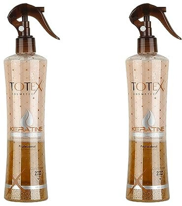 TOTEX ® KERATIN 2 Phase Haar Conditioner Haarspülungsspray 400ml Haarkur Sprühkur Treatment Haarpflege Spray Leave in Haar Spülung ohne Ausspülung Haar Parfume (2 Stk.)