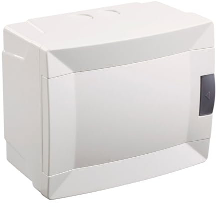 Cuadro eléctrico o Caja de Empotrar con tapa y carril DIN blanca para Automáticos 6 Módulos Cuadro de Superficie Electrico para Instalaciones Electricas Cuadro Electrico Empotrar