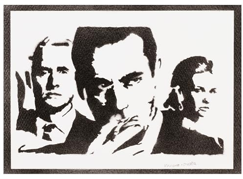 moreno-mata Echtes Handgemachtes Graffiti Mad Men TV Serien Aesthetic Poster & Kunstdrucke Bilder Plakat Handmade Deko Wandbilder Wohnzimmer Wanddeko Geschenke für Männer und Frauen