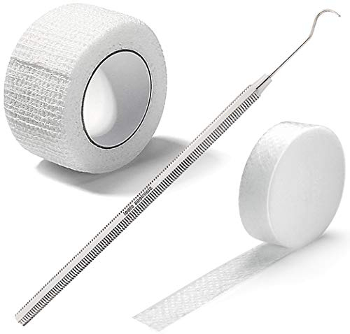 Kosmetex 1x Tamponade für den Nagelfalz 1x Zehenbinde 1x Wattehaken zum tamponieren vom Zehen-Nagel, Set 1