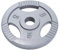 GORILLA SPORTS® Olympia Hantelscheiben - 1,25kg, 2,5kg, 5kg, 10kg, 15kg bis 20kg Gewichte, 50mm Bohrung, Tri-Grip, aus Gusseisen, Silber - Gewichtsscheiben, Olympiascheiben
