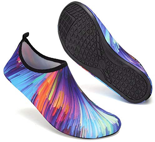 Swim Water Shoes Socks Barefoot Protecting for Sea Beach Swimming Pool Men WomenBlue.1008 6/7 UK (EU 39/40,Asian 40/41)
