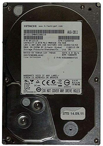 2000GB Hitachi HDD Deskstar HDS723020BLA642 SATA2 ID14216 (Generalüberholt)