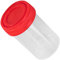 POPETPOP 25 Pièces 60Ml Échantillons en Plastique Tasse avec Couvercle en Plastique Tasses Urine Récipient Contenant' échantillon sans Étiquette pour Laboratoire Usage Médical
