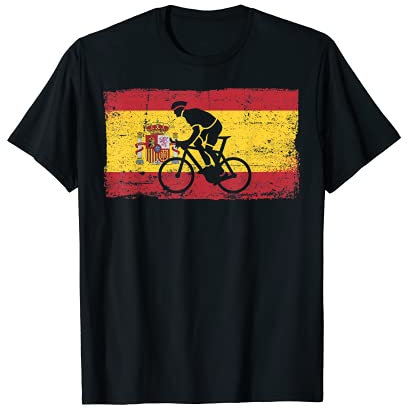 España Bandera Patriótica España Ciclista Bicicleta Ciclismo Camiseta