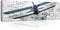 Bilder Panorama Flugzeug Kinderzimmer Kinder Jungs Modern Leinwandbilder Wandbild Kunstdruck Wandbilder Wand Bild auf Leinwand UV-Beständig Geruchsfrei Aufhängefertig (PP10407, O3 (145 x 45 cm))