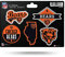 Rico Industries NFL Chicago Bears 5-teiliges gestanztes Aufkleberblatt, klein