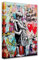 Raumdekoration Graffiti-Gemälde Banksy Little Boy and Girl Bilder 1 Panel Leinwand Street Pop Wandkunst Moderne Kunstwerk Wohnkultur für Wohnzimmer Gerahmte Galerieverpackung fertig zum Aufhängen