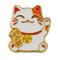 Coco Papaya Pin's Maneki Neko Orange - Chance et Fortune pour Les Voyageurs