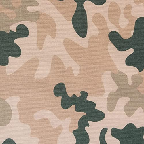 DéVa Outdoor-Stoff Camouflage-hell in 1,6m Breite (METERWARE) - Markisenstoff aus 100% Polyester - Dekostoff