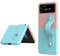 SEAHAI Cover per Samsung Galaxy Z Flip 4 (Z Flip4 5G), Leggero Matte Ultra-Sottile Antiurto PC Gel di Silice Custodia, Tocco Setoso Moda Case Cover con Cinghia di Supporto Retrattile - Rosa/Blu