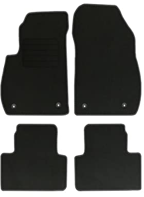Velourmattenset für Opel Zafira C Tourer Bj. 2012 – 2019 STD runde Befestigungen Veloursfussmatten Automatten Mit Absatzschoner Passform Neu