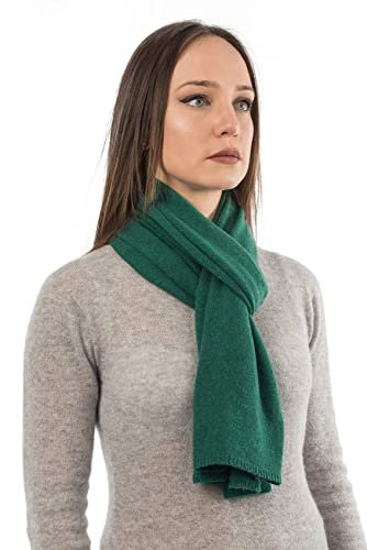 Dalle Piane Cashmere - Schal aus 100% Kaschmir - Made in Italy - für Mann/Frau, Farbe: Grün, Einheitsgröße