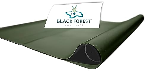 Black Forest Pond Shop Teichfolie olivgrün 6 x 4 m - Made in Germany - Teichfolie 1mm -Premium DIY PVC grün 1mm, Teichfolie 6x4m