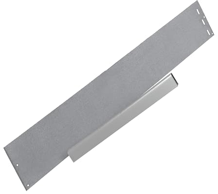 IRKA 1003-002 Bordure étroite, 100 x 0,1 cm, Aluminium-Zinc avec Double vissage, Hauteur 18 cm