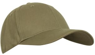 Mountain Warehouse Mens Baseball Cap - 100% Cotton Cap Hat, Twill Design, Lightweight & Durable - for Spring Summer Travel & Outdoors Dark Khaki One Size