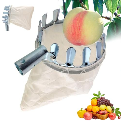 Lithyc Raccoglifrutta - Raccolta della Frutta - Raccogli Frutta Telescopico,Strumento per La Raccolta della Frutta Che Risparmia Manodopera Agricola per Raccogliere Mele, Ciliegie, Pere, Pesche