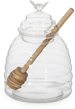 Homla Einmachglas Mella Honigglas mit Holzlöffel 0,46 l