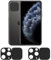 Protezione per obiettivo della fotocamera del telefono, compatibile con iPhone 11 Pro/11 Pro Max, protegge la tua privacy, copertura completa, confezione da 2, nero
