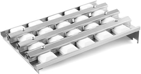 80707 Brikettschale Grillteile für Lynn Sedona 61 cm 91,4 cm 106,7 cm Grill L400 L600 L600ADA L600ADAR L600PS L700 Edelstahl-Heizplatte mit Keramik-Briketts, Montagegrillzubehör, 1 Packung