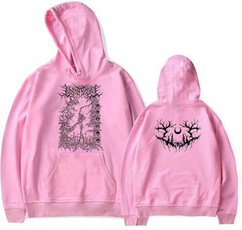 OUHZNUX Hoodie Band Pullover Hoodie Damen Herren Langarm Pullover Hoodie Lorna Shore Sweatshirt Unisex Kapuzenpullover Fan Paar Sweatshirt XS-3XL-Black||XS