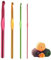 LIAMGUS 4 Pcs Crochet Hooks Set Aluminium, Knitting Needles, Hook Sets for Beginners, Household Crafts (2mm 4mm 6mm 8mm)