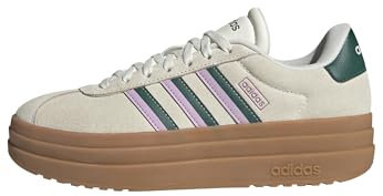 adidas Femme VL Court Bold Shoes Chaussures, Off White/Collegiate Green/Bliss Lilac, 41 1/3 EU