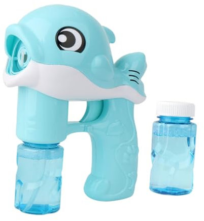 UPKOCH Cartoon Delfin Seifenblasenpistole Automatischer Seifenblasenmacher Für Junge Mädchen Seifenblasenspielzeug Aus Hochwertigem Tragbar Für Zuhause Park Und Strand