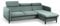 Meble Doktór Ecksofa Verde 95x235x179 cm mit Schlaffunktion - Wohnlandschaft mit Bettkasten - Couch Sofa - Schlafsofa - Couchgarnitur - Bewegliche Kissen - Farbe Brooklyn Bottle – Rechte Seite