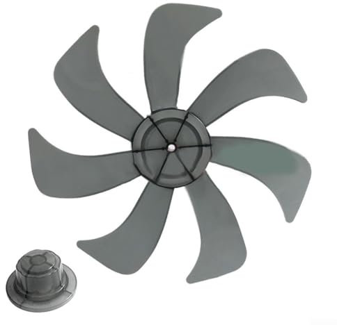 SPORTARC Pale de ventilateur de 35,6 cm, pale de ventilateur de table, hélice silencieuse en plastique avec couvercle d'écrou (7 lames)