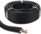 FAAING Gaine Electrique Exterieur annelée Fendue, 50 m de Long, ID 10 mm x diamètre extérieur 13 mm, Tuyau ondulé Flexible, Gaine Cable, Protege Cable, Noir, Vide pour câbles à Fibre Optique
