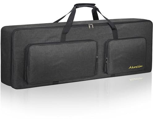 AKOZLIN Gigbag für 88 Tasten, 140 x 45 x 17 cm, tragbare Tasche für E-Piano, faltbare Tasche für 88-Noten-Tastatur
