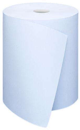 Reinigungstücher – 1.000 Blatt – 2-lagig – Blatt: 36,5 x 35 cm – Rolle: Ø 27 cm/Höhe: 36,5 cm - Made in Germany - reißfest, saugstark & ergiebig – blaue Putztücher - Satino