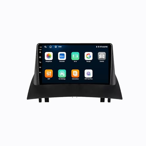 Android 13 2 DIN Pantalla Táctil Radio 9 Coche Pantalla para Renault Megane 2002-2009 con Enlace Espejo/Navegación GPS/Radio FM/BT/Mandos Volante/Reproductor Multimedia(4+64G)