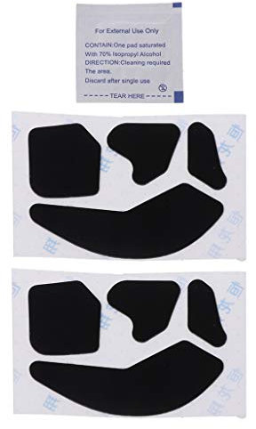 Lot de 2 autocollants pour pieds de souris ROCCAT Leadr sans fil multi-boutons RVB