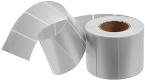 PACKOVE 1000 Stück Selbstklebende Matte Silber Etiketten 50x40mm Aufkleberpapier für Laser und Tintenstrahldrucker mit Starkem Klebstoff und Abgerundeten Ecken für Büro und Organisation