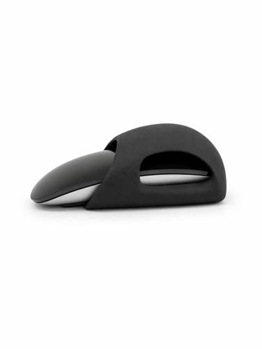 Gallo3D Ergonomic Stand, Compatible with Apple Magic Mouse, Ergonomic Cover with Integrated Easy Charging for Apple Magic Mouse 1/2 - Improves Comfort and Grip (Black, USB-C)