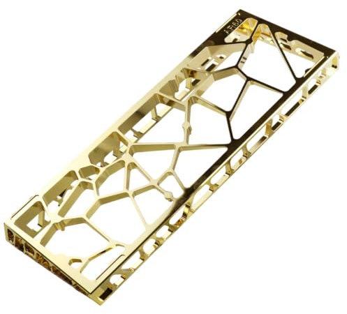 TAIZhiChen gehäuse mit Diffusorplatte leicht 60-%-gehäuse Keyboard-Case für, V3-Version Galvanisiertes Gold