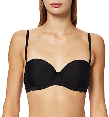 Triumph Damen Push-Up Push-Up BH Lovely Micro WHUD 10190323, Gr. 65C (Herstellergröße: 65), Schwarz (Black 0004)