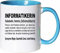 Mister Merchandise Kaffeebecher Tasse Informatikerin Definition Geschenk Gag Job Beruf Arbeit Witzig Spruch Teetasse Becher Weiß-Hellblau
