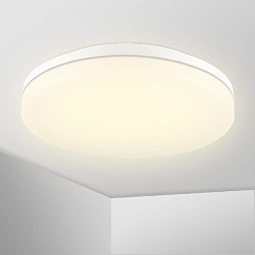LED Wand-/Deckenleuchte 18W 3000K Schutzart IP65 Warmweiß 1500 Lumen Aufputzleuchte Deckenstrahler Deckenlampe Wandleuchte Mauerbeleuchtung Außenbeleuchtung Stromsparende Aufbaulampe…